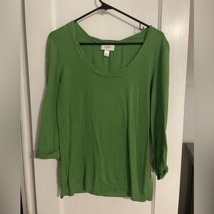 Loft size medium Kelly green light sweater